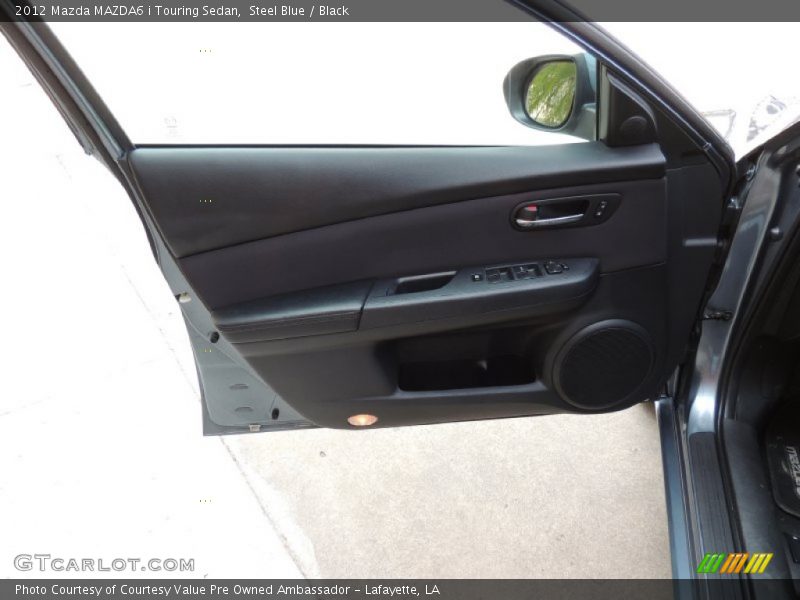 Steel Blue / Black 2012 Mazda MAZDA6 i Touring Sedan