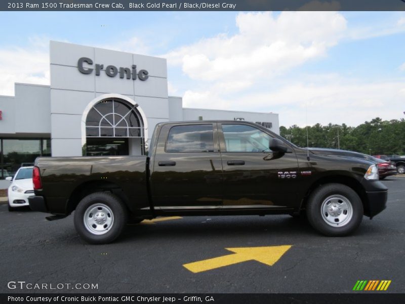 Black Gold Pearl / Black/Diesel Gray 2013 Ram 1500 Tradesman Crew Cab