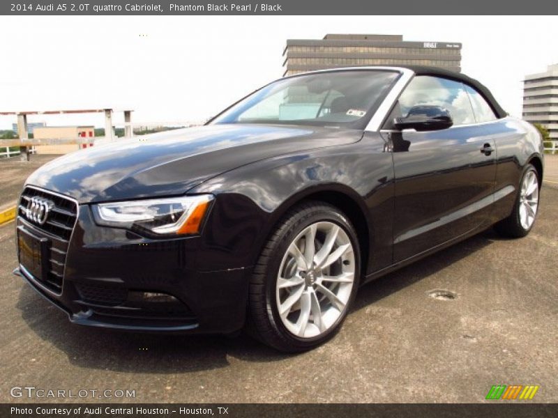 Phantom Black Pearl / Black 2014 Audi A5 2.0T quattro Cabriolet