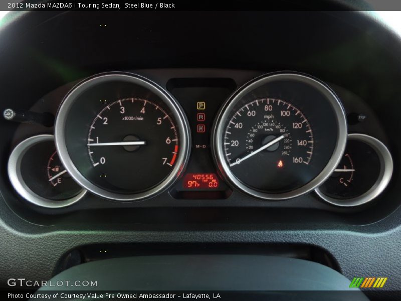 Steel Blue / Black 2012 Mazda MAZDA6 i Touring Sedan