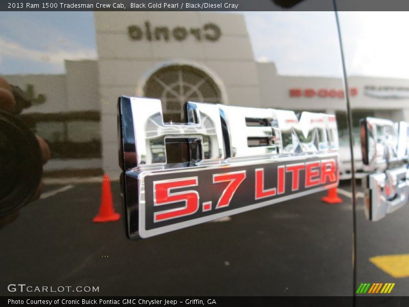 Black Gold Pearl / Black/Diesel Gray 2013 Ram 1500 Tradesman Crew Cab