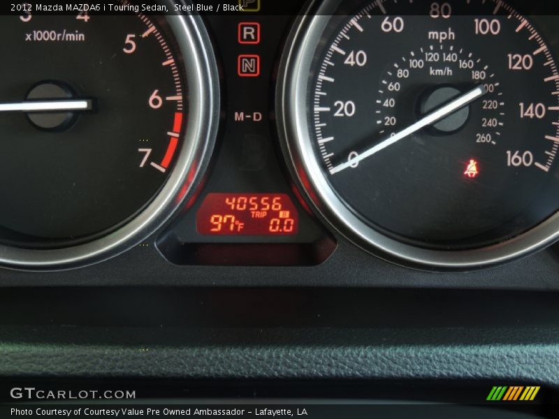 Steel Blue / Black 2012 Mazda MAZDA6 i Touring Sedan