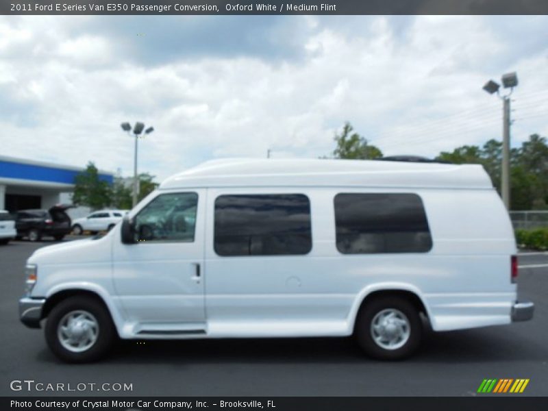 Oxford White / Medium Flint 2011 Ford E Series Van E350 Passenger Conversion
