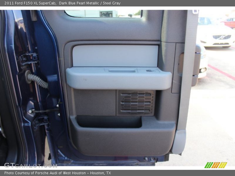 Dark Blue Pearl Metallic / Steel Gray 2011 Ford F150 XL SuperCab