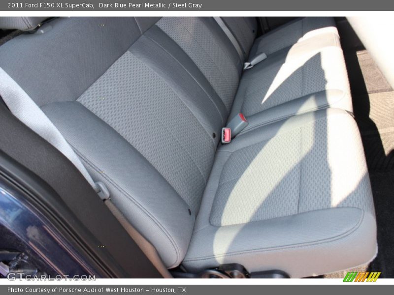 Dark Blue Pearl Metallic / Steel Gray 2011 Ford F150 XL SuperCab