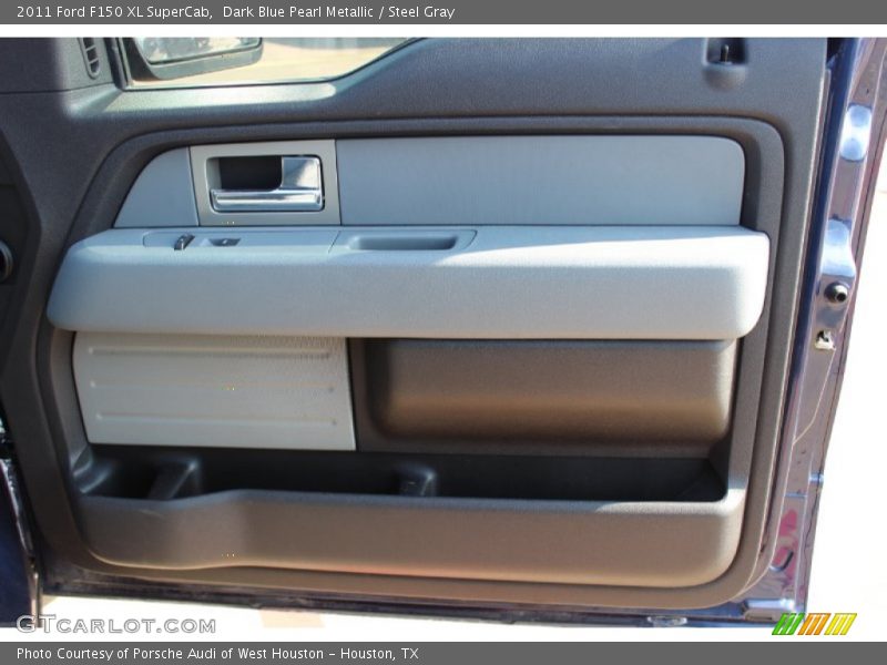 Dark Blue Pearl Metallic / Steel Gray 2011 Ford F150 XL SuperCab