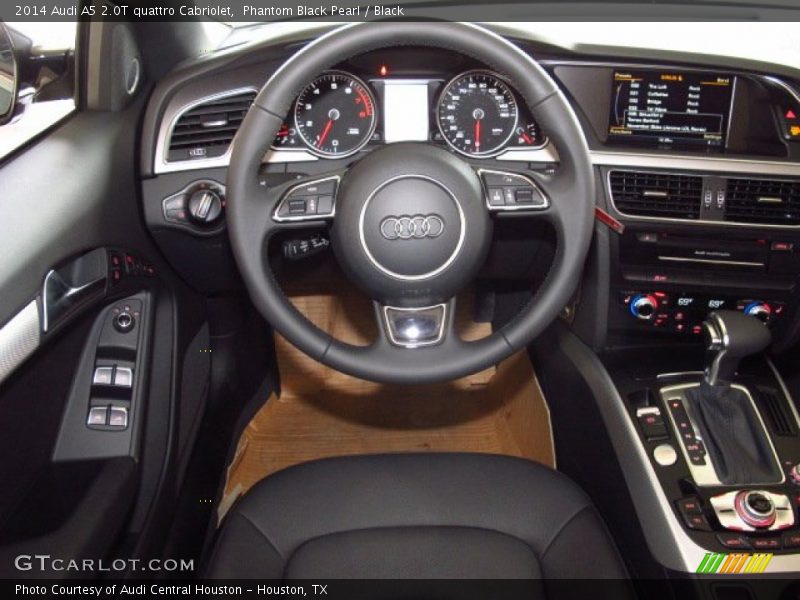 Phantom Black Pearl / Black 2014 Audi A5 2.0T quattro Cabriolet