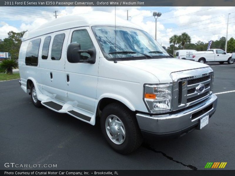 Oxford White / Medium Flint 2011 Ford E Series Van E350 Passenger Conversion