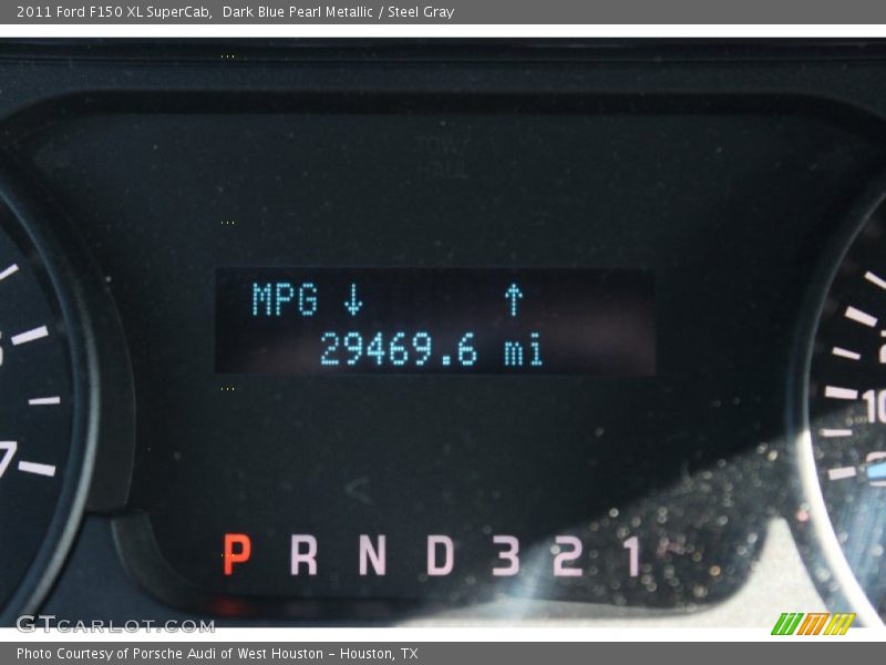 Dark Blue Pearl Metallic / Steel Gray 2011 Ford F150 XL SuperCab