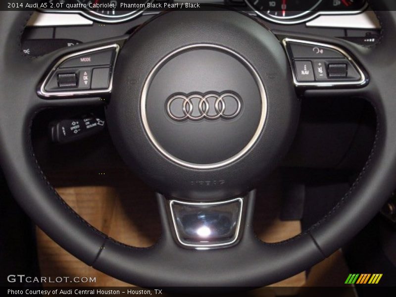 Phantom Black Pearl / Black 2014 Audi A5 2.0T quattro Cabriolet