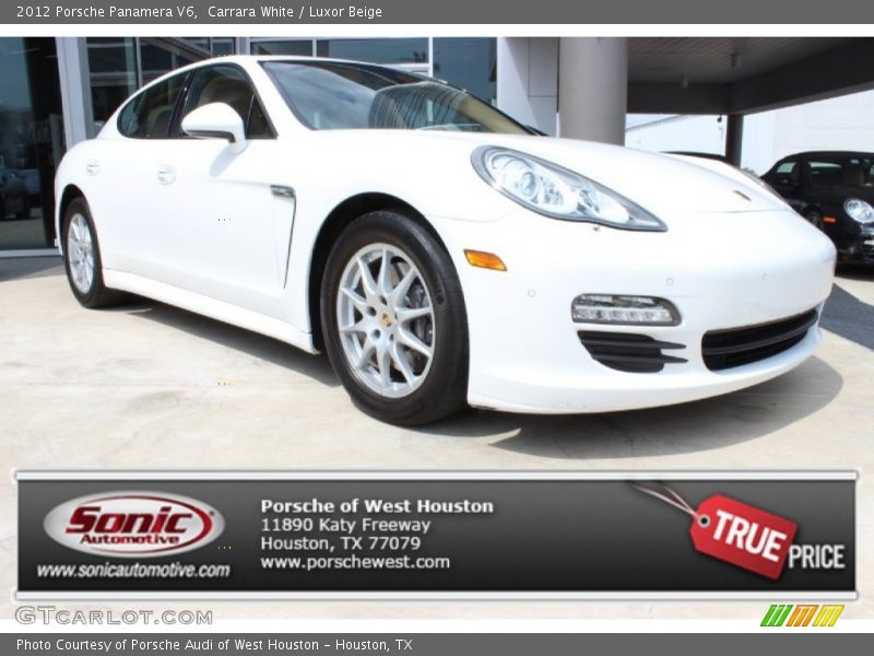 Carrara White / Luxor Beige 2012 Porsche Panamera V6