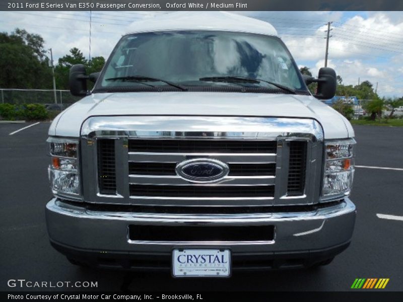Oxford White / Medium Flint 2011 Ford E Series Van E350 Passenger Conversion