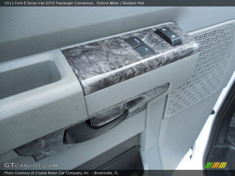 Oxford White / Medium Flint 2011 Ford E Series Van E350 Passenger Conversion