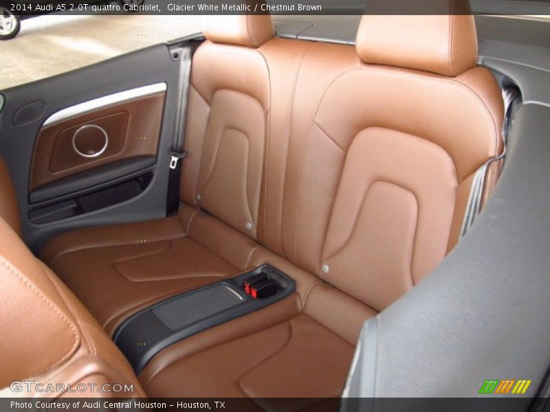 Glacier White Metallic / Chestnut Brown 2014 Audi A5 2.0T quattro Cabriolet