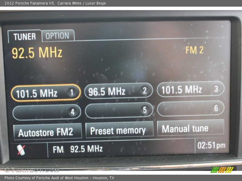 Carrara White / Luxor Beige 2012 Porsche Panamera V6