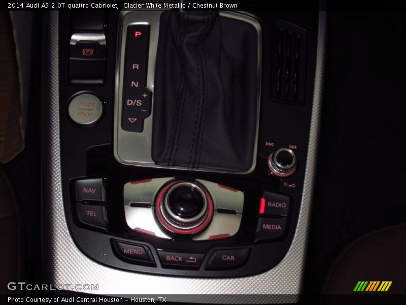 Glacier White Metallic / Chestnut Brown 2014 Audi A5 2.0T quattro Cabriolet