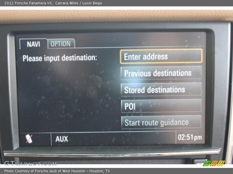 Carrara White / Luxor Beige 2012 Porsche Panamera V6