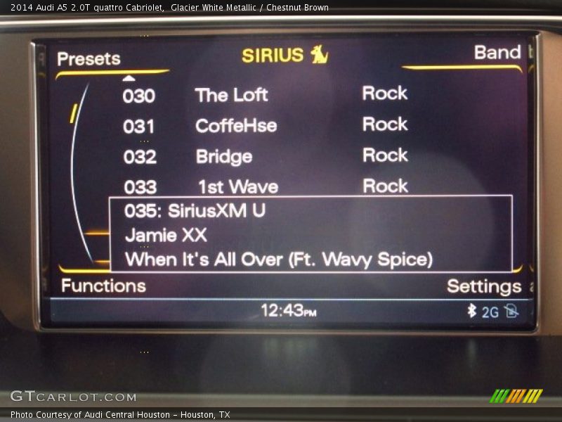 Glacier White Metallic / Chestnut Brown 2014 Audi A5 2.0T quattro Cabriolet