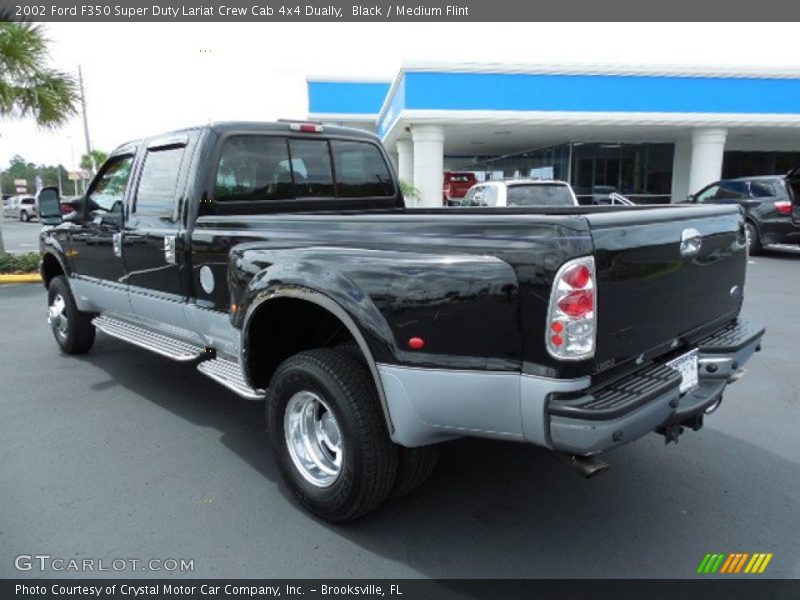 Black / Medium Flint 2002 Ford F350 Super Duty Lariat Crew Cab 4x4 Dually
