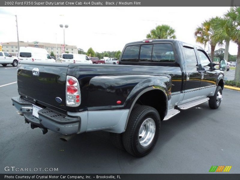 Black / Medium Flint 2002 Ford F350 Super Duty Lariat Crew Cab 4x4 Dually