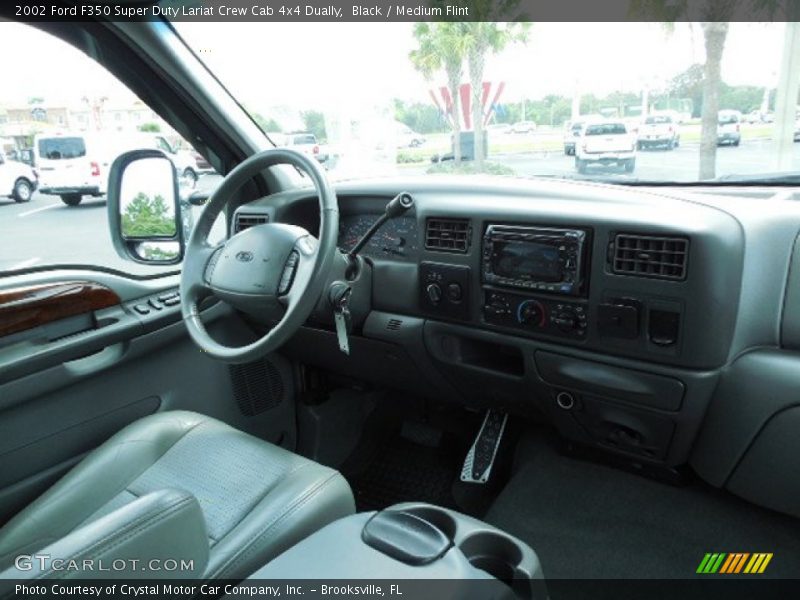 Black / Medium Flint 2002 Ford F350 Super Duty Lariat Crew Cab 4x4 Dually