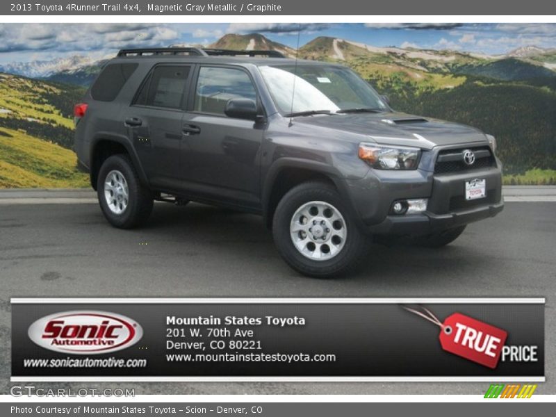 Magnetic Gray Metallic / Graphite 2013 Toyota 4Runner Trail 4x4