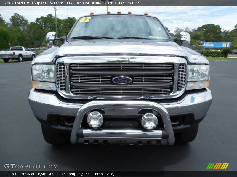 Black / Medium Flint 2002 Ford F350 Super Duty Lariat Crew Cab 4x4 Dually