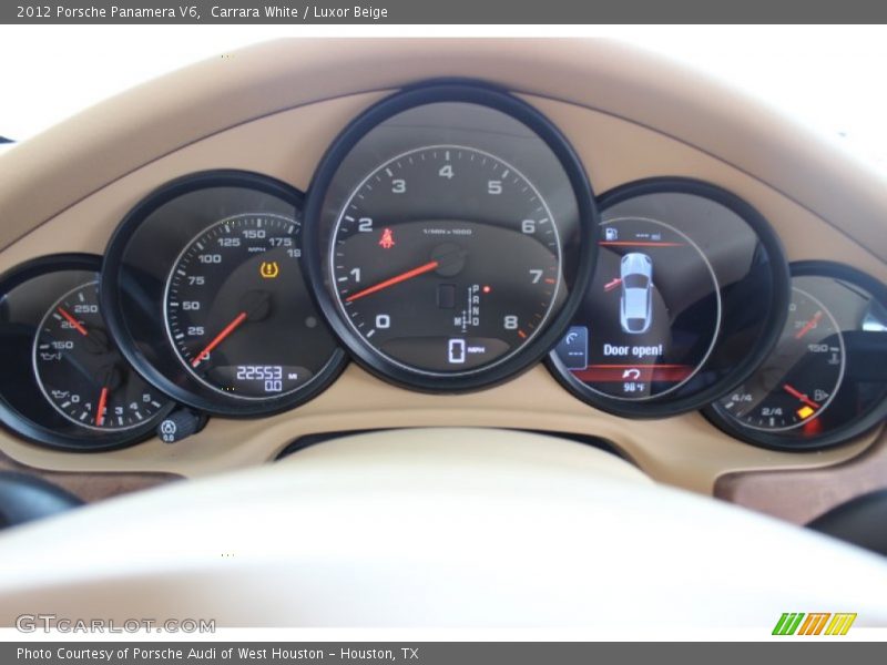 Carrara White / Luxor Beige 2012 Porsche Panamera V6