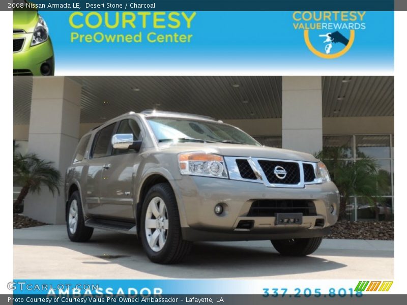 Desert Stone / Charcoal 2008 Nissan Armada LE