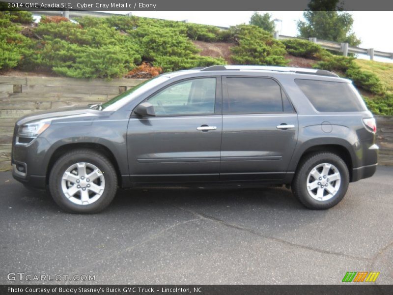Cyber Gray Metallic / Ebony 2014 GMC Acadia SLE