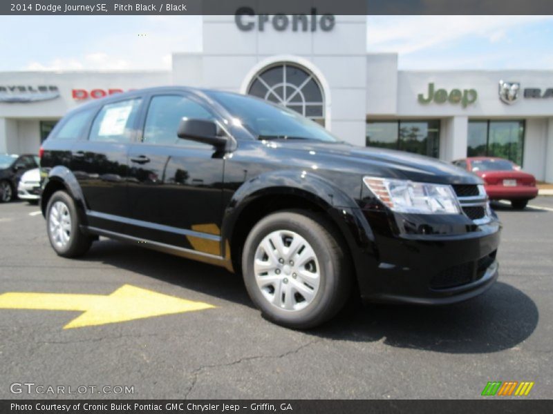 Pitch Black / Black 2014 Dodge Journey SE
