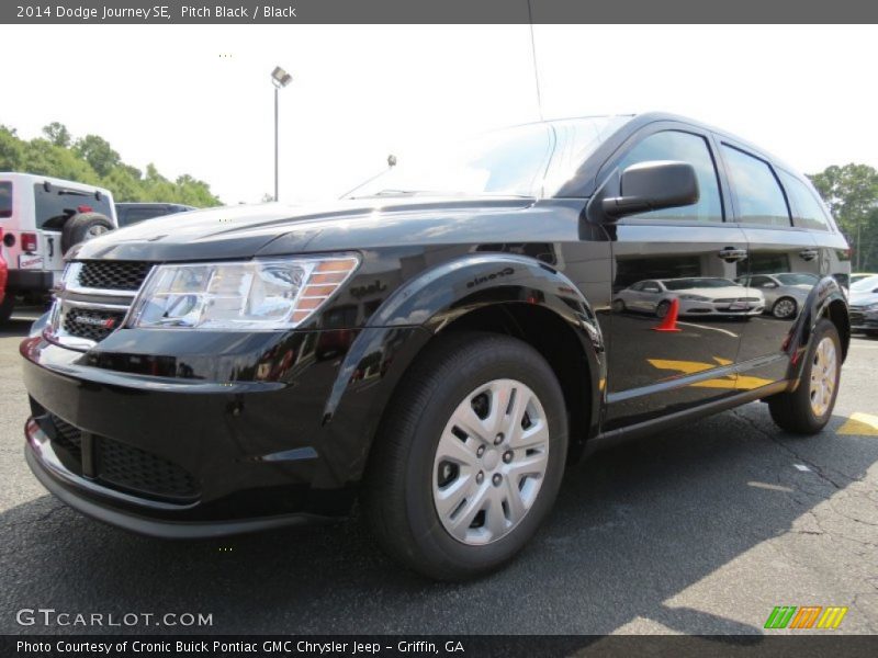 Pitch Black / Black 2014 Dodge Journey SE