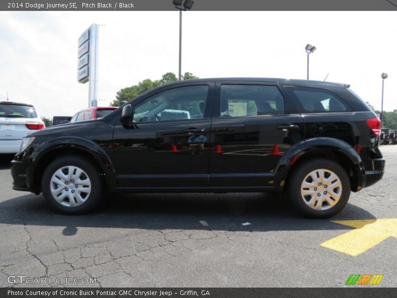 Pitch Black / Black 2014 Dodge Journey SE