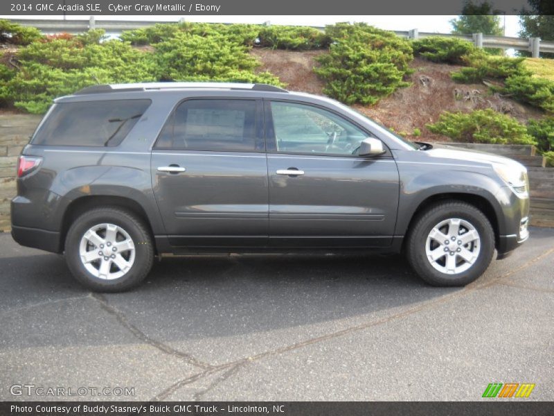 Cyber Gray Metallic / Ebony 2014 GMC Acadia SLE