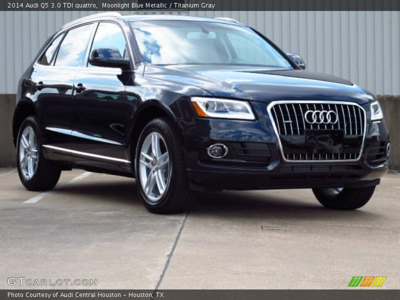Moonlight Blue Metallic / Titanium Gray 2014 Audi Q5 3.0 TDI quattro