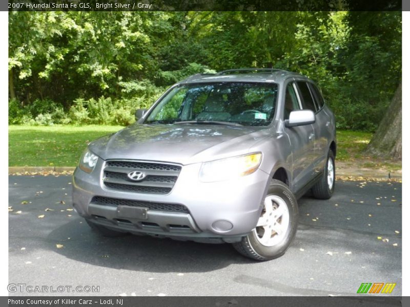 Bright Silver / Gray 2007 Hyundai Santa Fe GLS