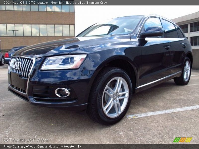 Moonlight Blue Metallic / Titanium Gray 2014 Audi Q5 3.0 TDI quattro