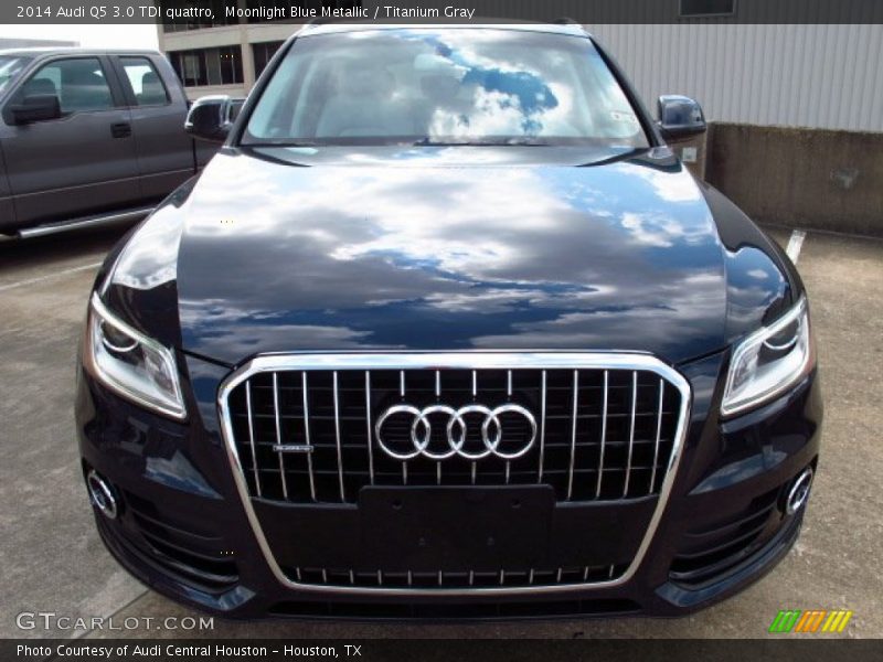 Moonlight Blue Metallic / Titanium Gray 2014 Audi Q5 3.0 TDI quattro