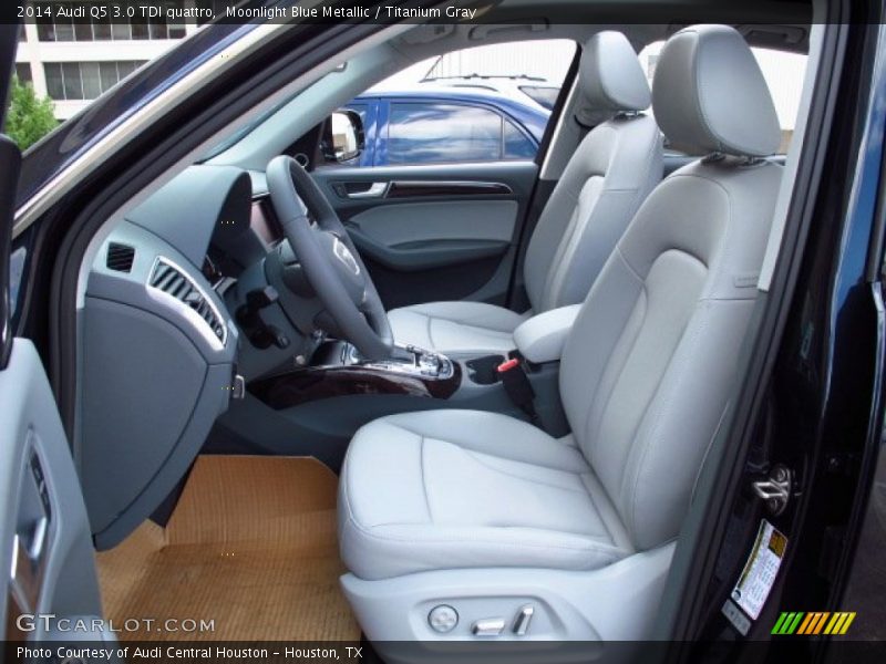 Moonlight Blue Metallic / Titanium Gray 2014 Audi Q5 3.0 TDI quattro