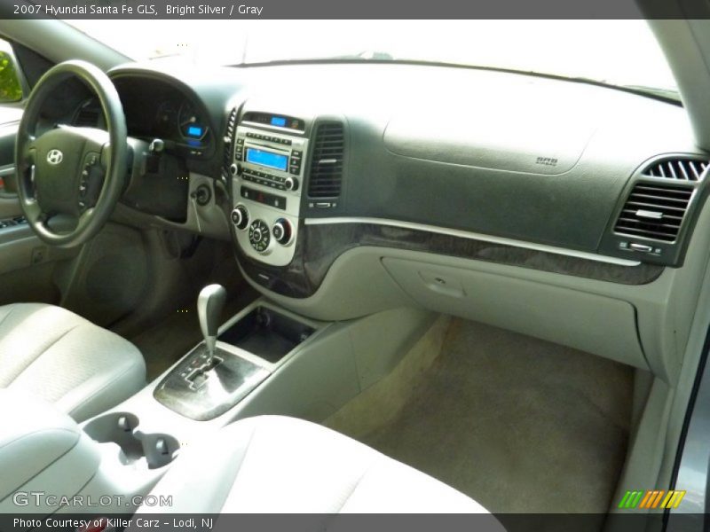 Bright Silver / Gray 2007 Hyundai Santa Fe GLS