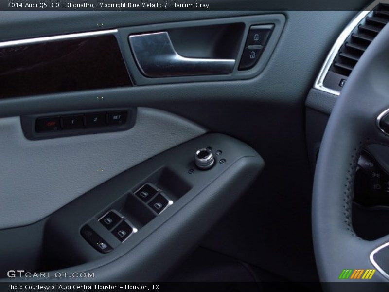 Moonlight Blue Metallic / Titanium Gray 2014 Audi Q5 3.0 TDI quattro