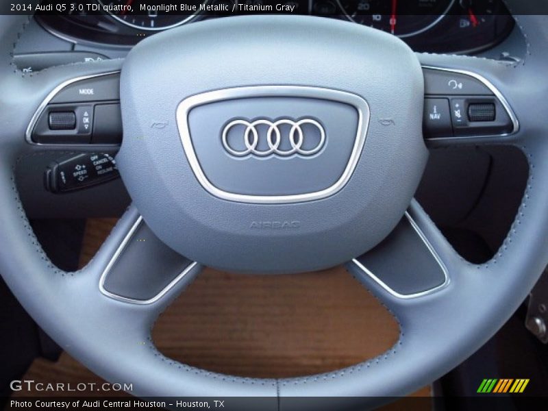 Moonlight Blue Metallic / Titanium Gray 2014 Audi Q5 3.0 TDI quattro