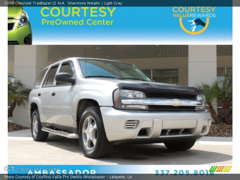 Silverstone Metallic / Light Gray 2008 Chevrolet TrailBlazer LS 4x4