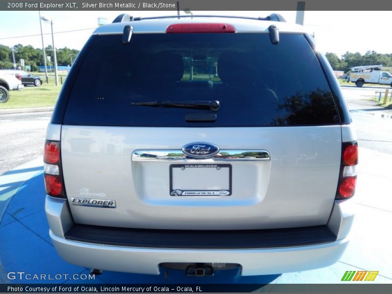 Silver Birch Metallic / Black/Stone 2008 Ford Explorer XLT