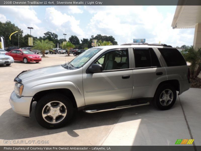 Silverstone Metallic / Light Gray 2008 Chevrolet TrailBlazer LS 4x4
