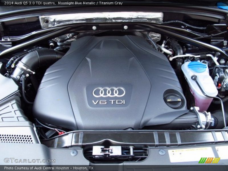 Moonlight Blue Metallic / Titanium Gray 2014 Audi Q5 3.0 TDI quattro