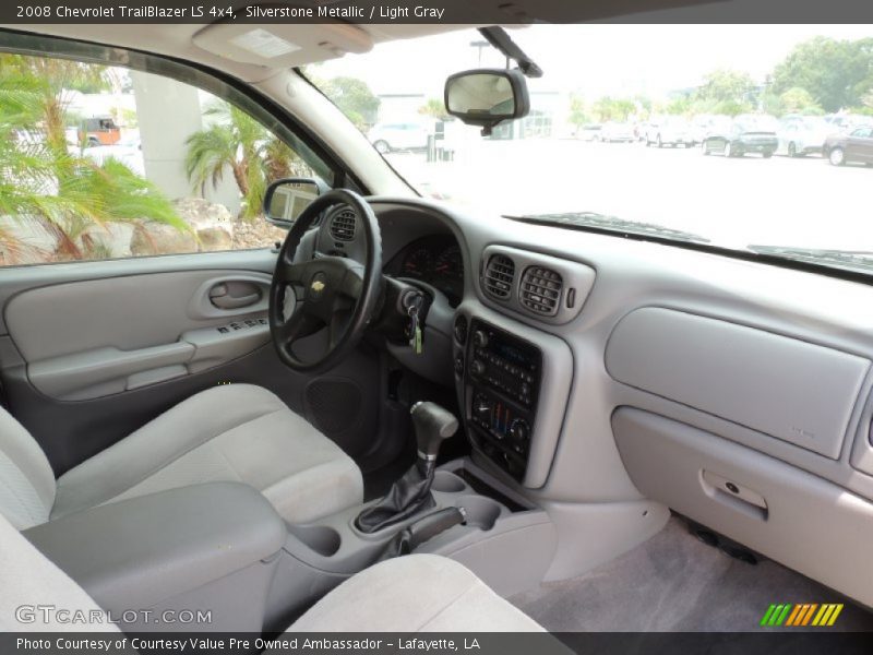 Silverstone Metallic / Light Gray 2008 Chevrolet TrailBlazer LS 4x4