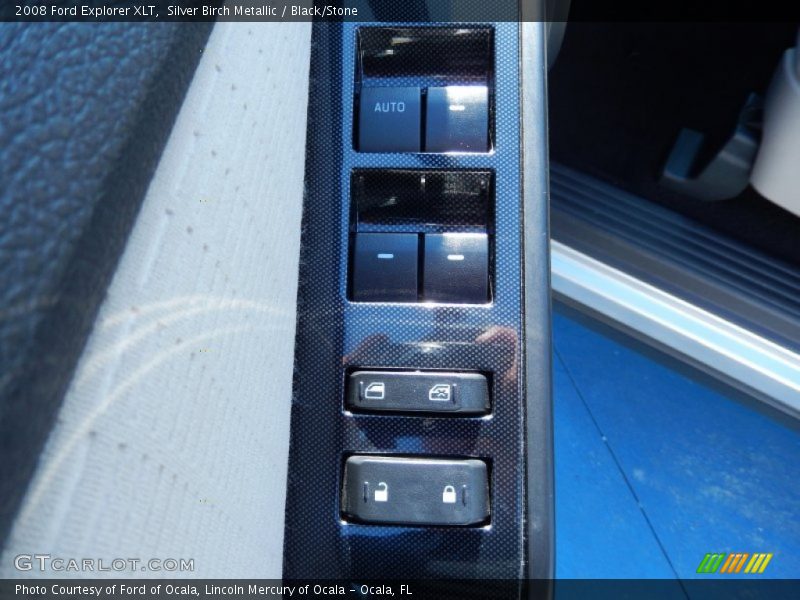Silver Birch Metallic / Black/Stone 2008 Ford Explorer XLT