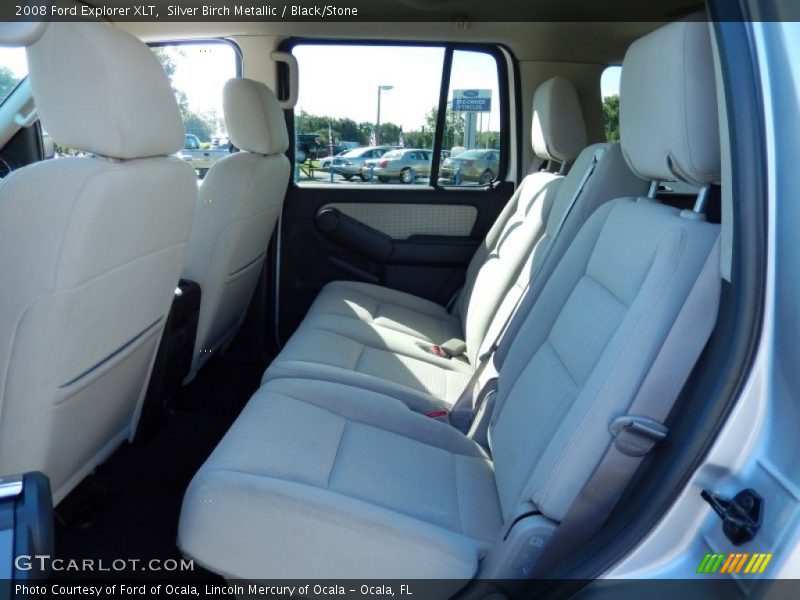 Silver Birch Metallic / Black/Stone 2008 Ford Explorer XLT