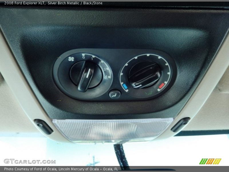 Silver Birch Metallic / Black/Stone 2008 Ford Explorer XLT